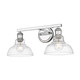 Carver Two Light Vanity (0305-BA2 CH-CLR)