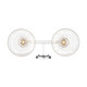 Carver Two Light Vanity (0305-BA2 CH-CLR)