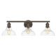 Carver Three Light Bath Vanity (0305-BA3 RBZ-CLR)