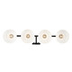 Carver Four Light Vanity (0305-BA4 BLK-VMG)