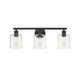 Fisher Three Light Bath Vanity (0306-BA3 BLK-CLR)