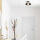 Crawford One Light Flush Mount (0309-FM BLK-RPG)