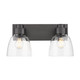 Remy Two Light Vanity (0314-BA2 BLK-CLR)
