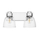 Golden - 0314-BA2 CH-CLR - Two Light Vanity - Remy - Chrome