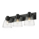 Remy Three Light Bath Vanity (0314-BA3 BLK-CLR)