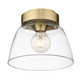 Remy One Light Flush Mount (0314-FM10 BCB-CLR)