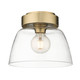 Remy One Light Flush Mount (0314-FM10 BCB-CLR)