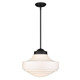 Ingalls One Light Pendant (0508-L BLK-VMG)