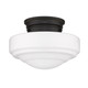 Ingalls One Light Semi-Flush Mount (0508-SF BLK-VMG)