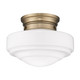 Ingalls One Light Semi-Flush Mount (0508-SF MBS-VMG)