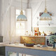 Alison One Light Pendant (0809-M VG-TEAL)