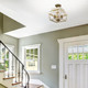 Haiden Three Light Semi-Flush Mount (0839-SF BC)