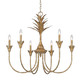 Golden - 0846-6 HG - Six Light Chandelier - Lillianne - Heirloom Gold