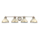 Golden - 0865-BA4 AGV-AI - Four Light Bath Vanity - Kinsley - Aged Galvanized Steel