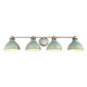 Kinsley Four Light Bath Vanity (0865-BA4 AGV-TEAL)