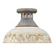 Kinsley One Light Semi-Flush Mount (0865-SF AGV-AI)