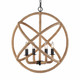 Golden - 0868-4 NB - Four Light Chandelier - Marina - Natural Black