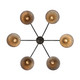 Jasper Six Light Chandelier (0877-6 ABI-GV)