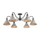 Jasper Six Light Semi-Flush Mount (0877-6SF ABI-GV)