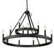 Alastair 12 Light Chandelier (1017-39 BLK)