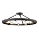 Golden - 1019-9SF BLK - Nine Light Semi-Flush Mount - Castile - Matte Black