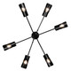 Newton Six Light Semi-Flush Mount (1040-6SF BLK)