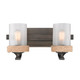 Golden - 1048-BA2 GMT-CS - Two Light Vanity - Chatham - Gunmetal Bronze