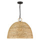 Rue Five Light Pendant (1081-5P BLK-WSG)