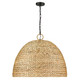 Rue Eight Light Pendant (1081-8P BLK-WSG)