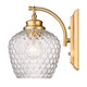 Adeline One Light Wall Sconce (1088-1W MBG-CLR)