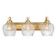 Adeline Three Light Bath Vanity (1088-BA3 MBG-CLR)