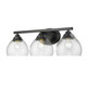 Ariella Three Light Bath Vanity (1094-BA3 BLK-HCG)