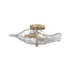 Samara Two Light Semi-Flush Mount (1140-SF MBS-HWG)