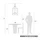 Payton Four Light Pendant (1157-4P BLK)