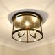 Payton Three Light Flush Mount (1157-FM BLK)