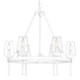 Golden - 1210-6 TWP - Six Light Chandelier - Regent - Textured White Plaster