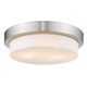 Golden - 1270-13 PW - Two Light Flush Mount - Morgan - Pewter