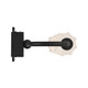 Geode LED Outdoor Wall Mount (1517-OWL4 BLK-FST)