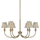 Golden - 1622-6 BCB-HGA - Six Light Chandelier - Cambria - Brushed Champagne Brass