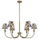 Cambria Six Light Chandelier (1622-6 BCB-HGB)