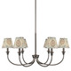 Golden - 1622-6 ORB-HGA - Six Light Chandelier - Cambria - Oil Rubbed Bronze