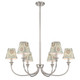 Cambria Six Light Chandelier (1622-6 PN-HGA)