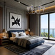 Cambria Six Light Chandelier (1622-6 PN-HGB)