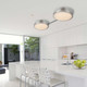 Cameron LED Semi-Flush Mount (1700-24SF PN-EG)