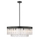 Golden - 1768-9 BLK-HWG - Nine Light Chandelier - Ciara - Matte Black