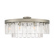 Golden - 1768-9SF PS-HWG - Nine Light Semi-Flush Mount - Ciara - Peruvian Silver