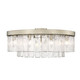 Golden - 1768-9SF WG-HWG - Nine Light Semi-Flush Mount - Ciara - White Gold