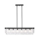 Ciara Six Light Pendant (1768-LP BLK-HWG)