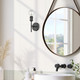 Axel One Light Wall Sconce (1945-1W BLK)