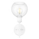 Axel One Light Wall Sconce (1945-1W WHT-GLOBE-CLR)
